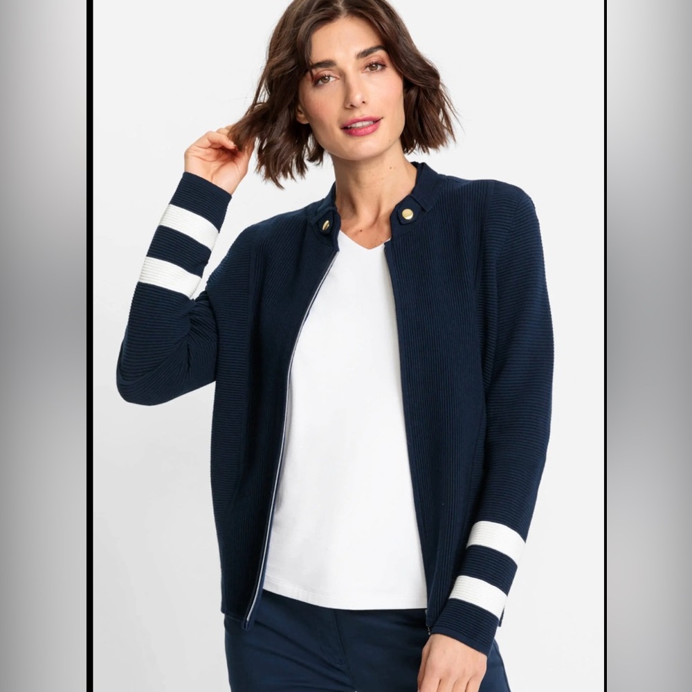 Olsen Henny zip up cardigan sweater